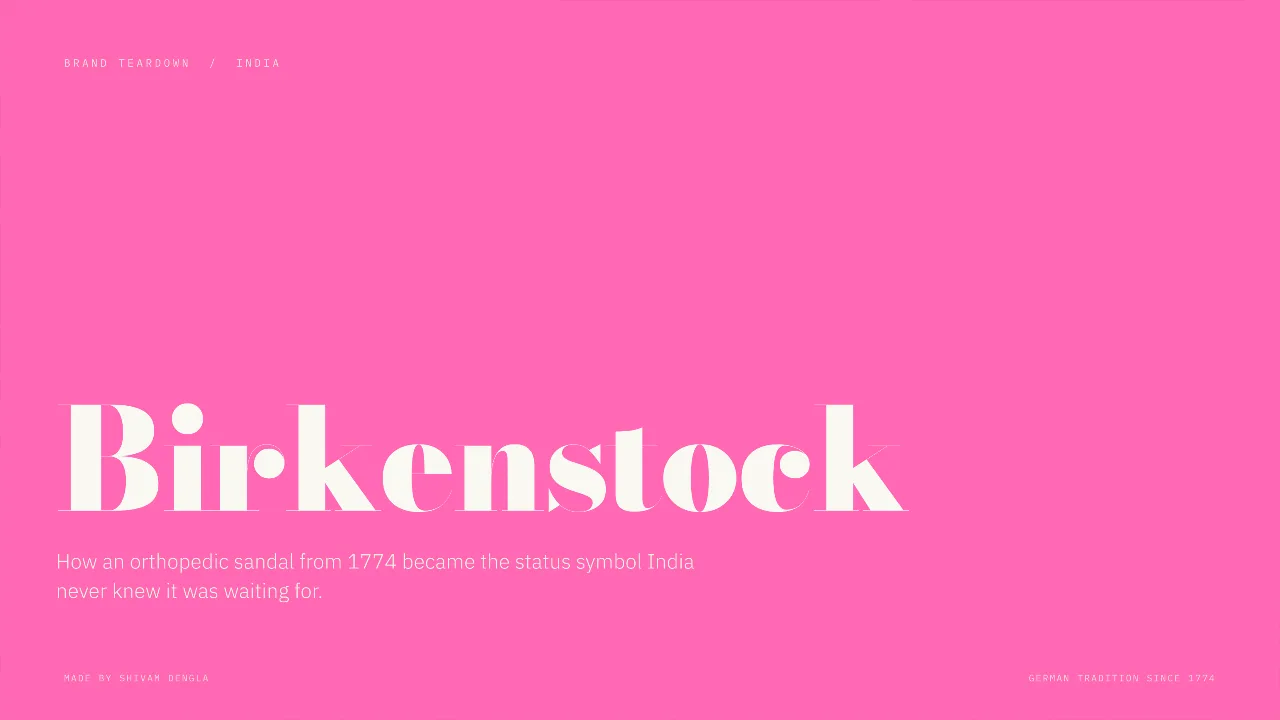 Birkenstock teardown cover
